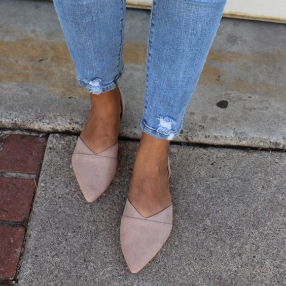 Price firm//The Chantilly// Taupe vegan suede Flat - Picture 8 of 8